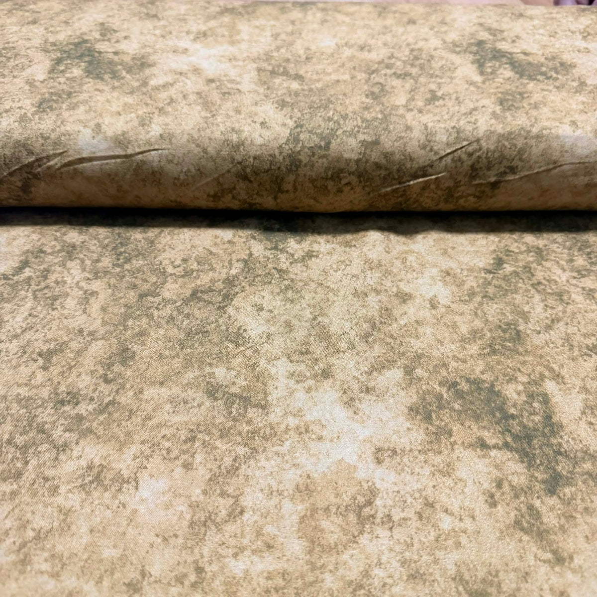 Vintage Stone Texture Fabric – Beige & Taupe | 100% Cotton | 45” Wide