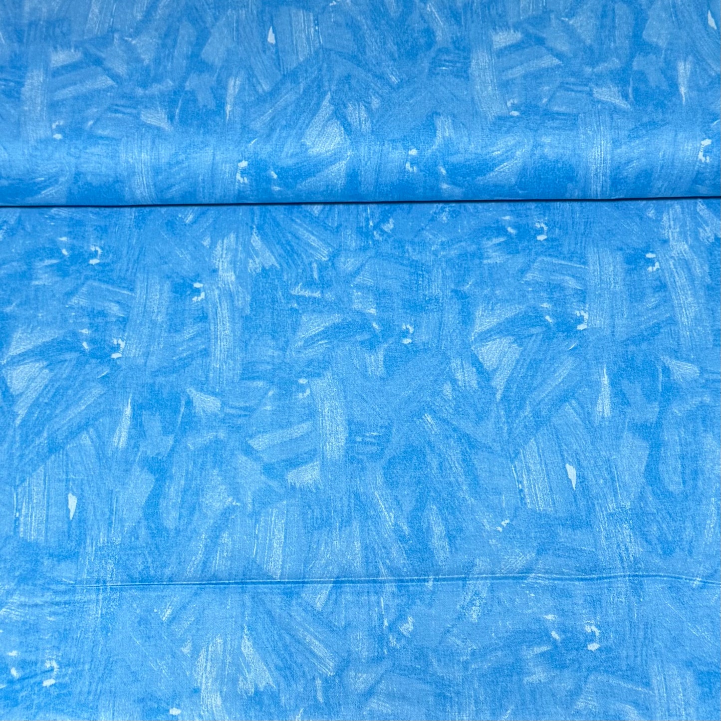 Water Blue Tonal Brush Texture Fabric – 100% Cotton | 45” Wide