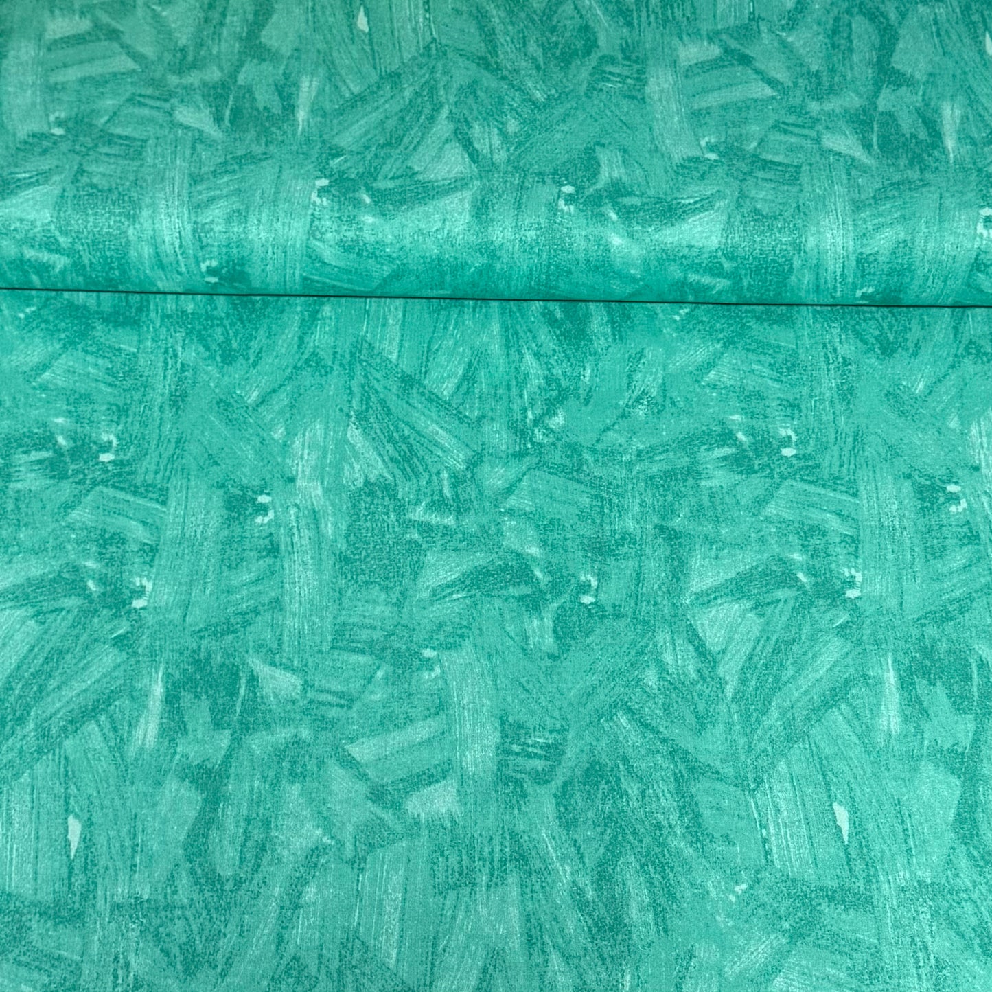 Aqua Green Tonal Brush Texture Fabric – 100% Cotton | 45” Wide