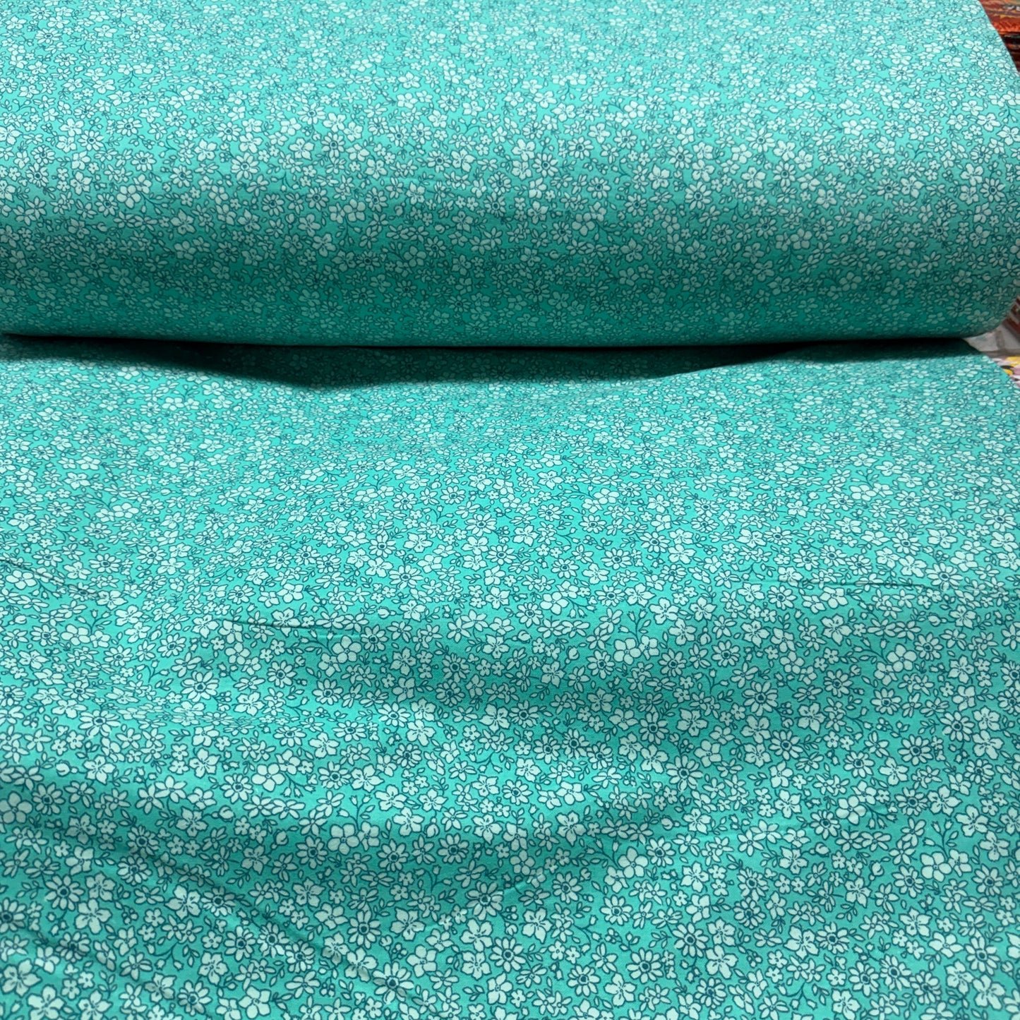 Ditsy Floral Print Cotton Flannel Fabric - 100% Cotton | 108” Wide