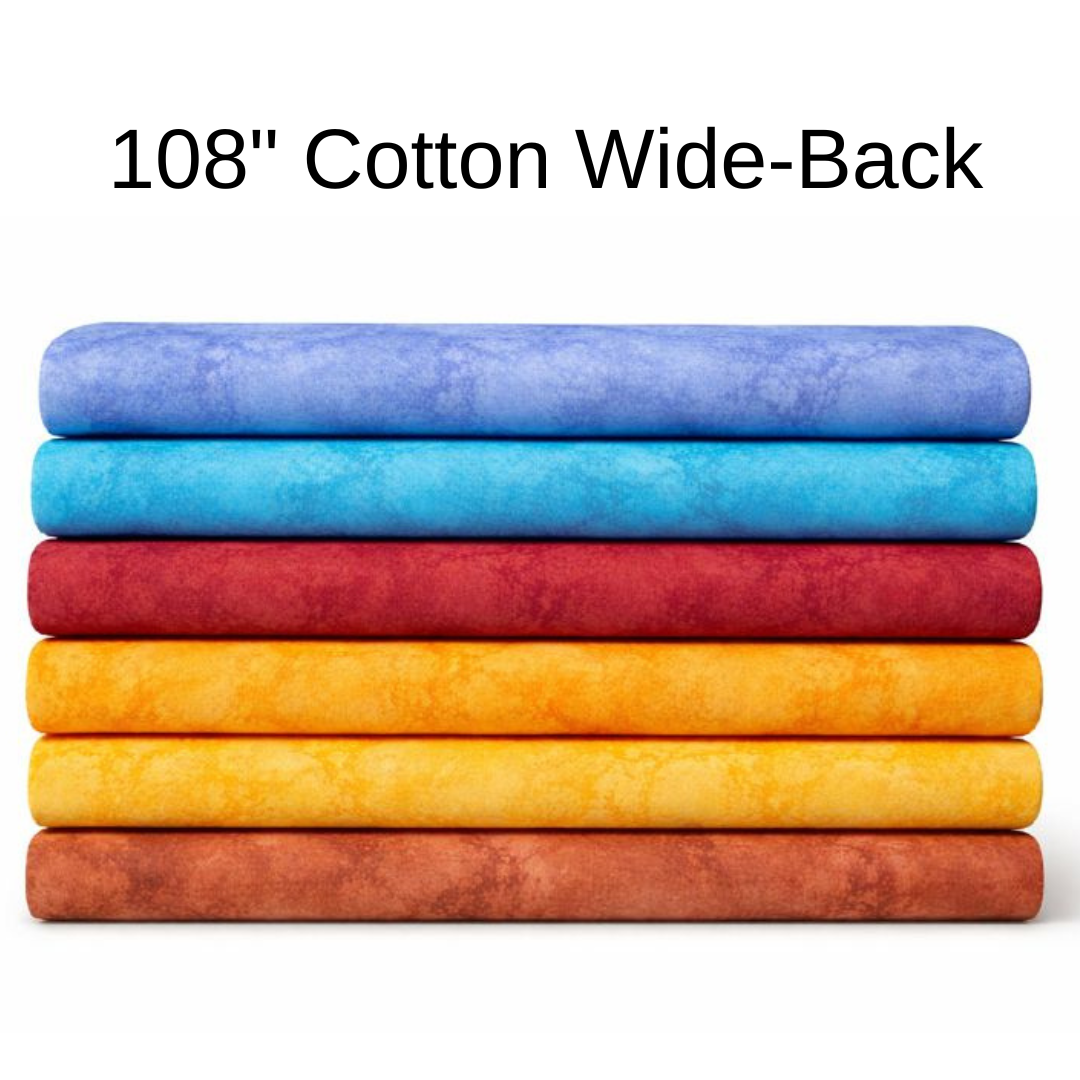 100% Cotton - 108" Wide Back