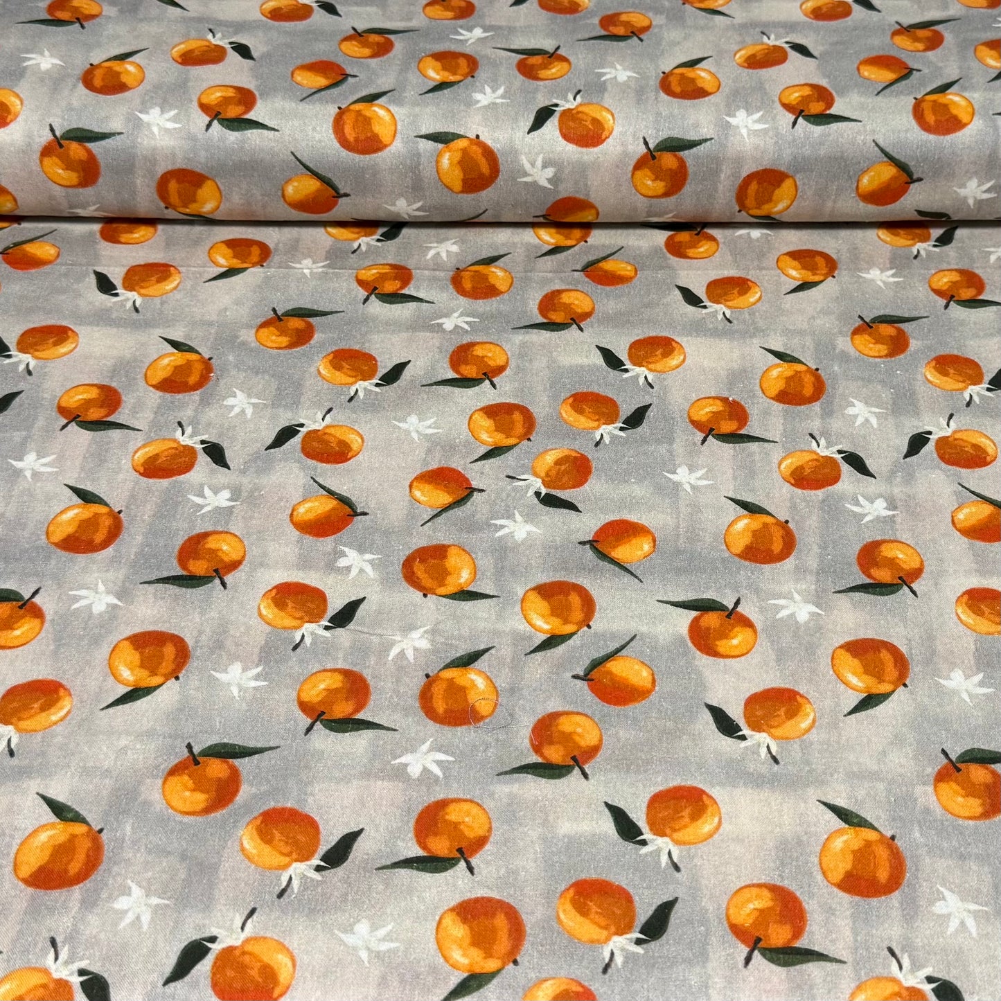 Citrus Orchard Toss Print Fabric - 100% Cotton | 45” Wide