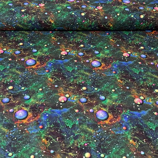 Galaxy Space Print Fabric - 100% Cotton | 45” Wide