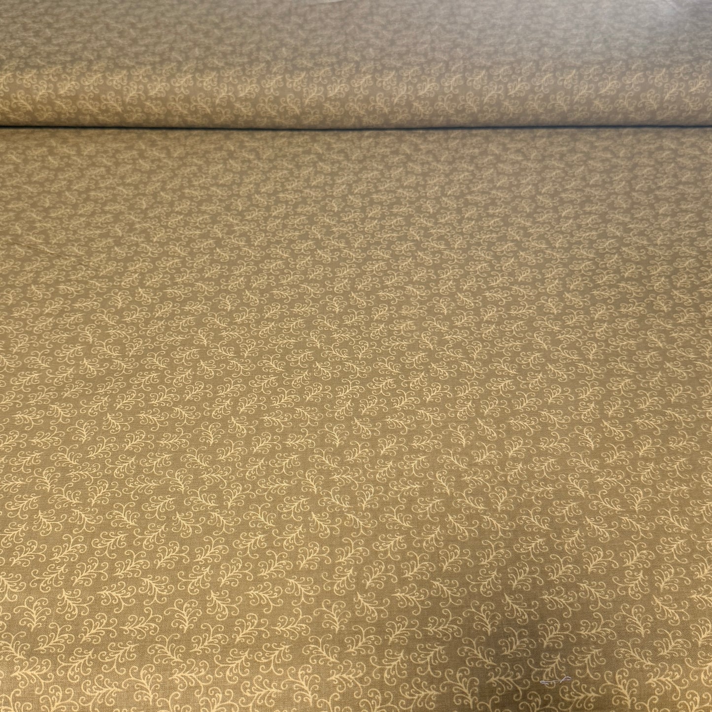 Elegant Vine Scroll Print Fabric – 100% Cotton | 108” Wide