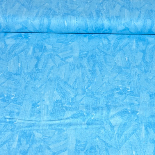 Sky Blue Tonal Brush Texture Fabric – 100% Cotton | 45” Wide