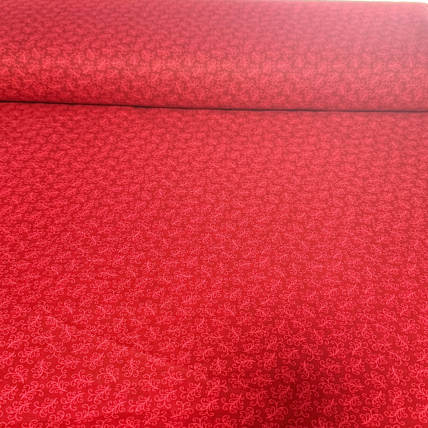 Elegant Vine Scroll Print Fabric – 100% Cotton | 108” Wide