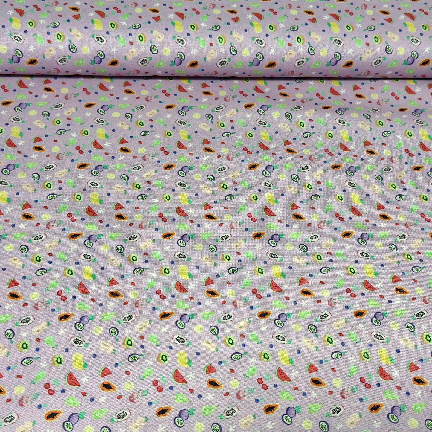 Summer Smoothie Swirl Print Fabric - 100% Cotton | 45” Wide