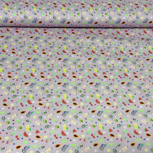 Summer Smoothie Swirl Print Fabric - 100% Cotton | 45” Wide