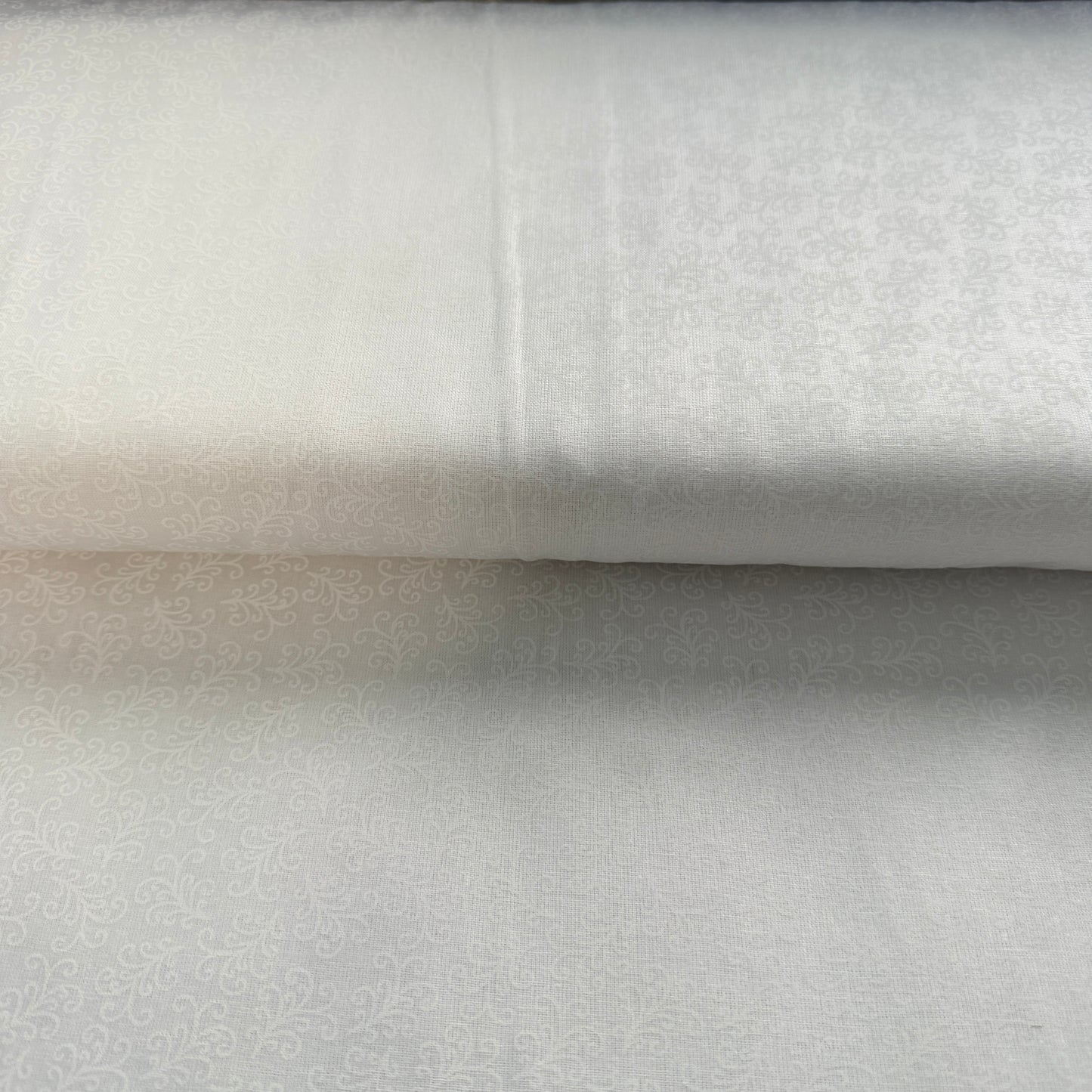 Elegant Vine Scroll Print Fabric – 100% Cotton | 108” Wide