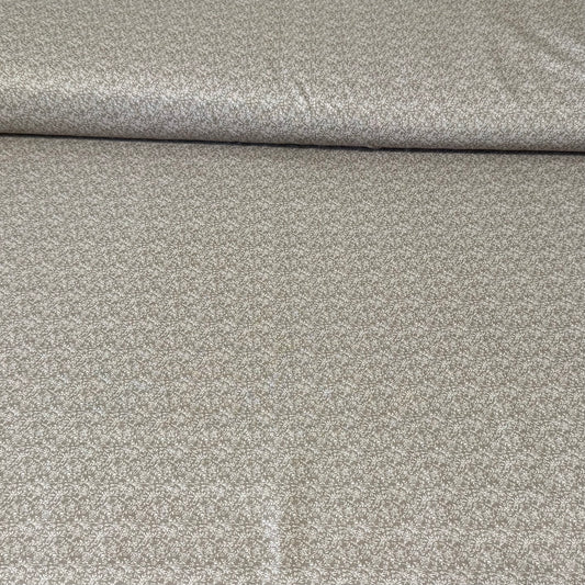 Taupe Ditsy Floral | 100% Cotton Fabric | 45” Wide