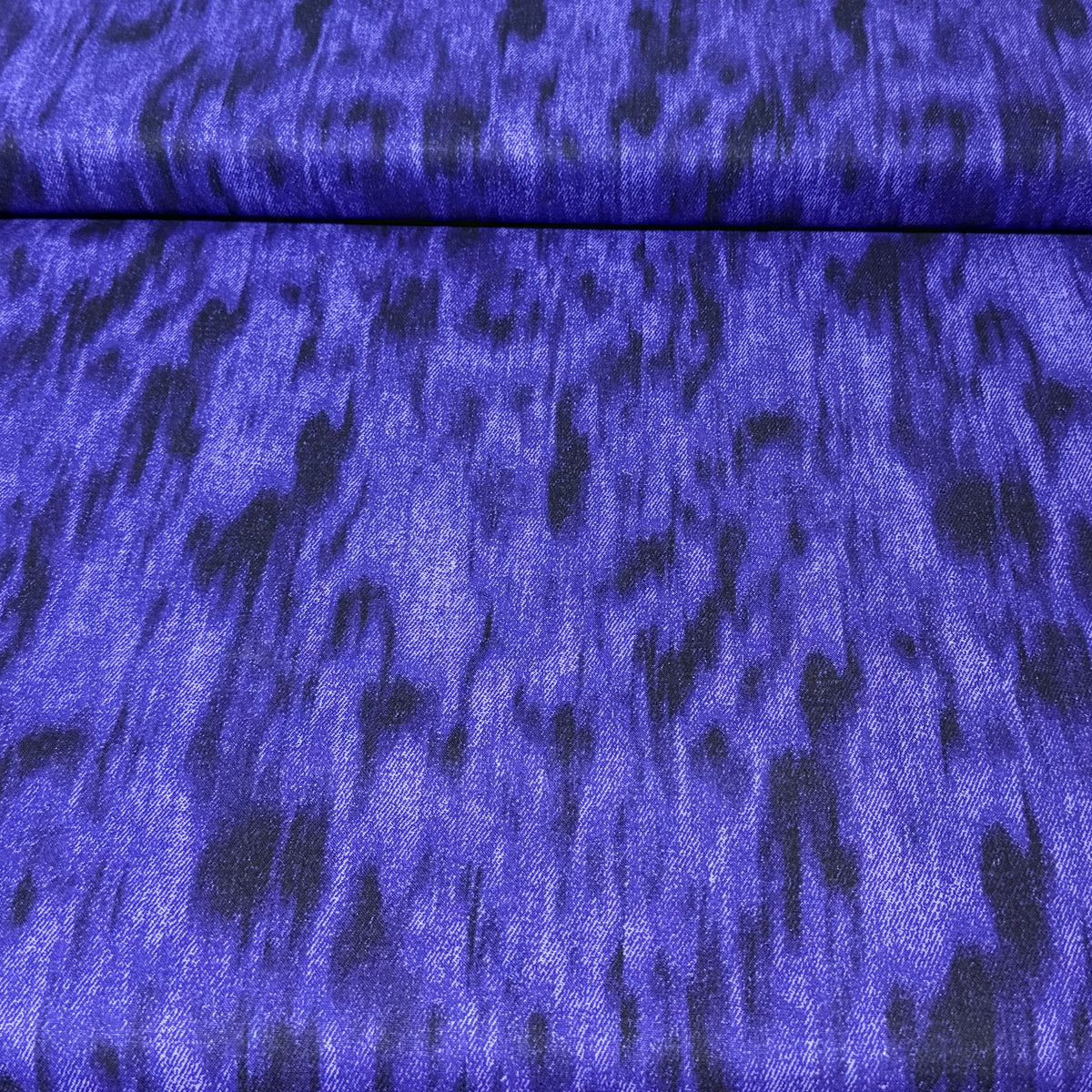 Purple & Black Mottled Texture | 100% Cotton Fabric | 45” Wide