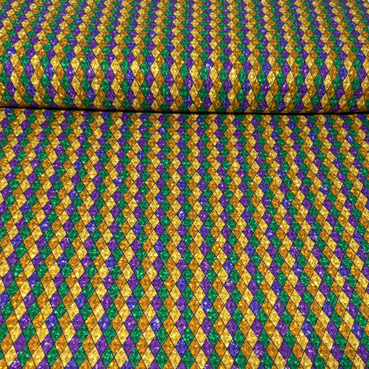 Carnival Diamond Harlequin Print Fabric – 100% Cotton | 45” Wide