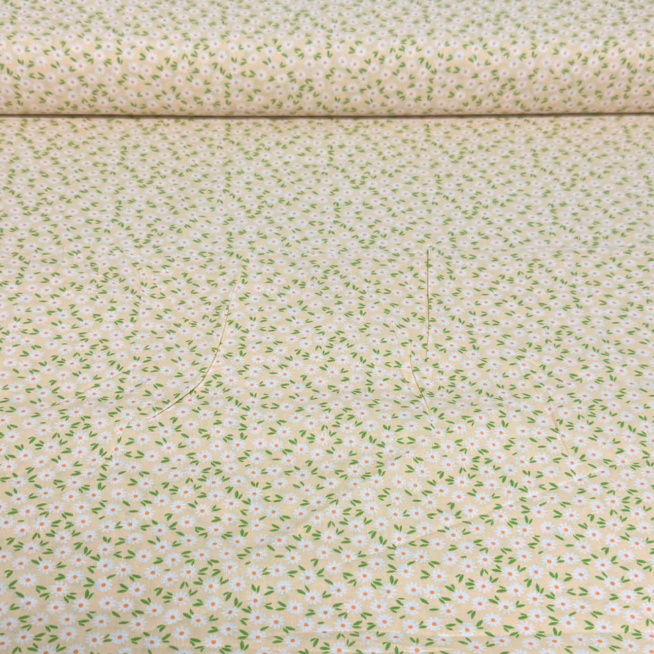 Mini Daisy Floral Print Fabric – 100% Cotton | 45” Wide