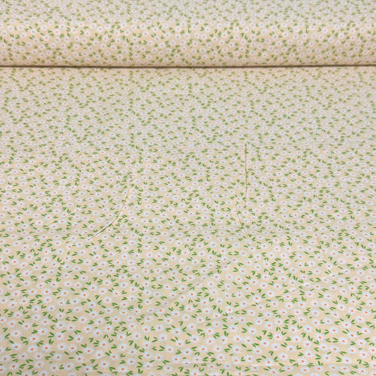 Mini Daisy Floral Print Fabric – 100% Cotton | 45” Wide