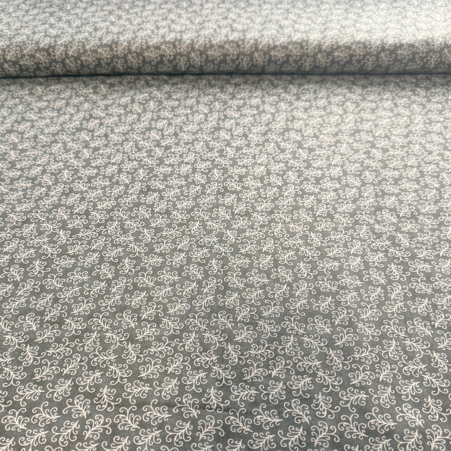 Elegant Vine Scroll Print Fabric – 100% Cotton | 108” Wide