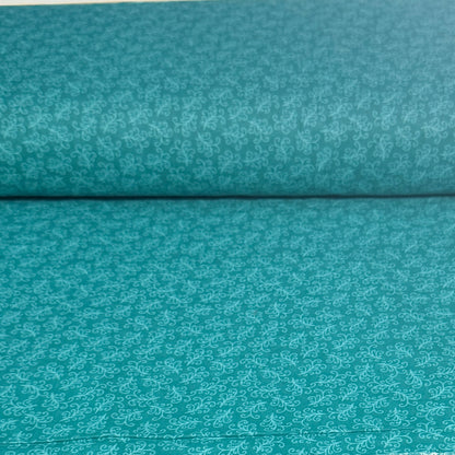 Elegant Vine Scroll Print Fabric – 100% Cotton | 108” Wide