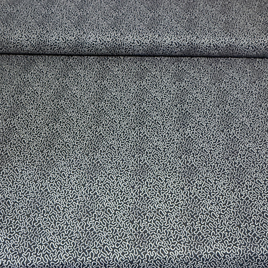 Charcoal Squiggle Tonal Fabric – 100% Cotton | 45” Wide