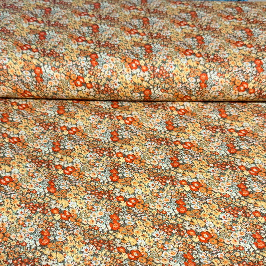 Autumn Ditsy Floral Print Fabric - 100% Cotton | 45” Wide