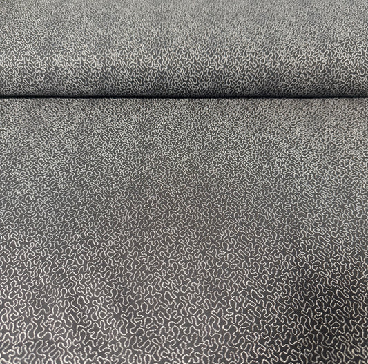 Charcoal Abstract Texture Print Fabric – 100% Cotton | 45” Wide