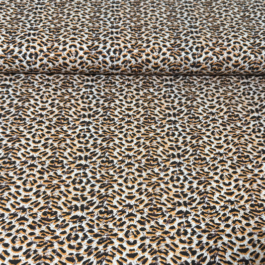 Amber Jaguar Spot Print Fabric - 100% Cotton | 45” Wide