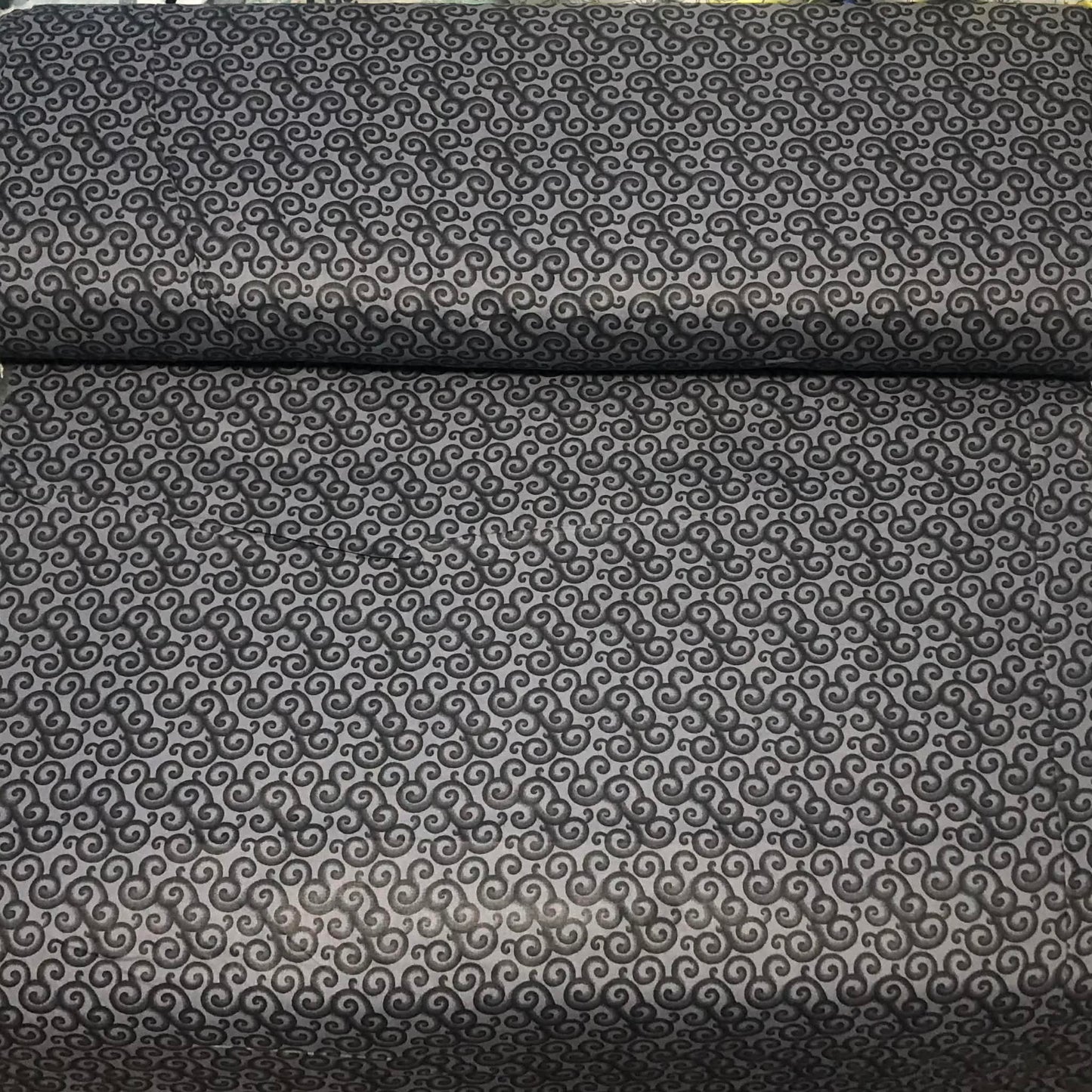 Swirl Scroll Print Fabric - 100% Cotton | 108” Wide