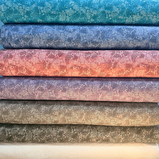 Botanical Foliage Print Fabric - 100% Cotton | 108” Wide