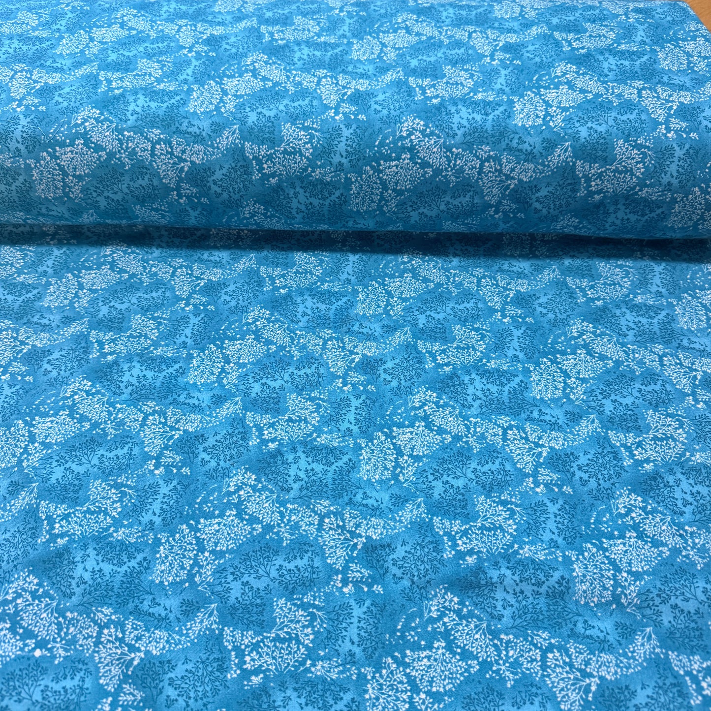 Botanical Foliage Print Fabric - 100% Cotton | 108” Wide