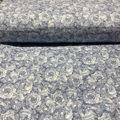 Vintage Rose Toile Print Flannel Fabric – 100% Cotton | 108” Wide
