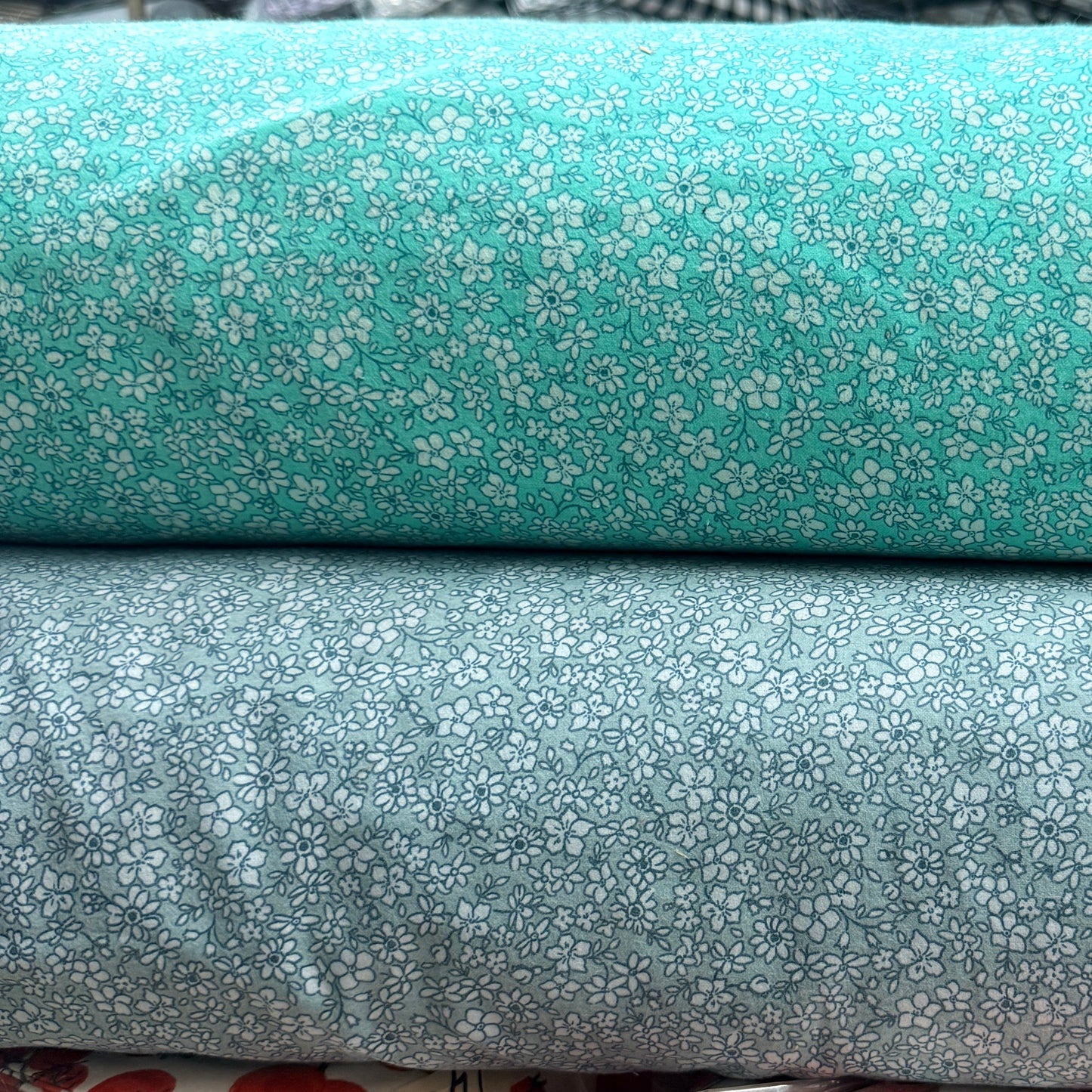 Ditsy Floral Print Cotton Flannel Fabric - 100% Cotton | 108” Wide