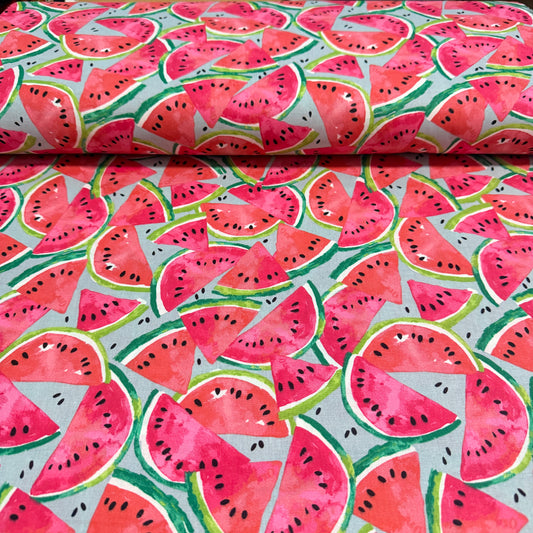 Watermelon Slices Print Fabric - 100% Cotton | 45” Wide