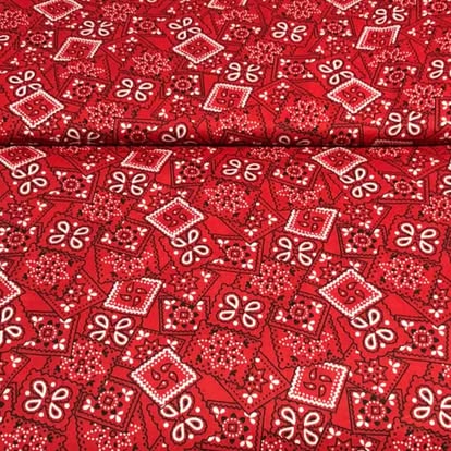 Bandana Print Fabric – 100% Cotton | 45” Wide