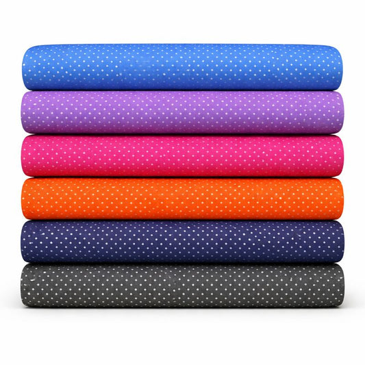 Polka Dot Print Fabric - 100% Cotton | 45” Wide